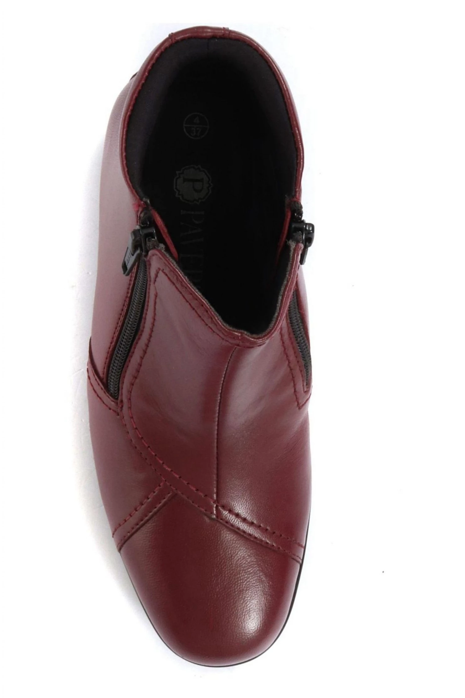 Pavers Red Ladies Wide Fit Leather Ankle Boots 4 Pavers Red Ladies Wide Fit Leather Ankle Boots - Image 4