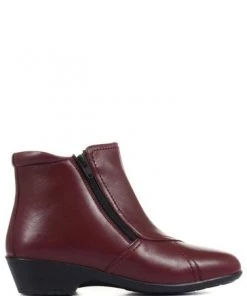 Pavers Red Ladies Wide Fit Leather Ankle Boots 11 Pavers Red Ladies Wide Fit Leather Ankle Boots -Pavers Sales Shop unnamed file 428