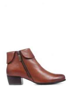 Pavers Tan Cognac Leather Ladies Ankle Boots -Pavers Sales Shop unnamed file 434