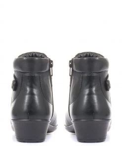 Pavers Black Leather Ladies Ankle Boots -Pavers Sales Shop unnamed file 44 scaled