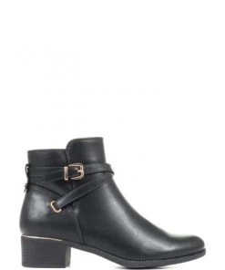 Pavers Black Buckle Ankle Boots -Pavers Sales Shop unnamed file 446