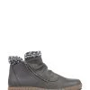 Pavers Grey Ladies Wedge Ankle Boots
