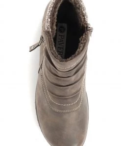 Pavers Ladies Brown Ruched Ankle Boots -Pavers Sales Shop unnamed file 468 scaled