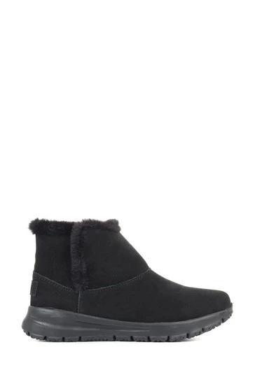 Pavers Black Suede Ankle Boots 6 Pavers Black Suede Ankle Boots - Image 6