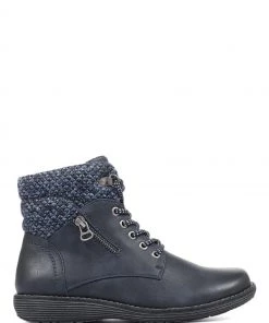 Pavers Ladies Blue Ankle Boots