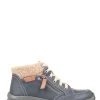 Pavers Ladies Blue Lace Up Ankle Boots