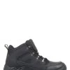 Pavers Black Lace Up Walking Boots