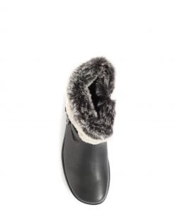 Pavers Black Faux Fur Trimmed Ankle Boots -Pavers Sales Shop unnamed file 559 scaled