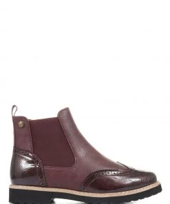 Pavers Ladies Brogue Chelsea Boots