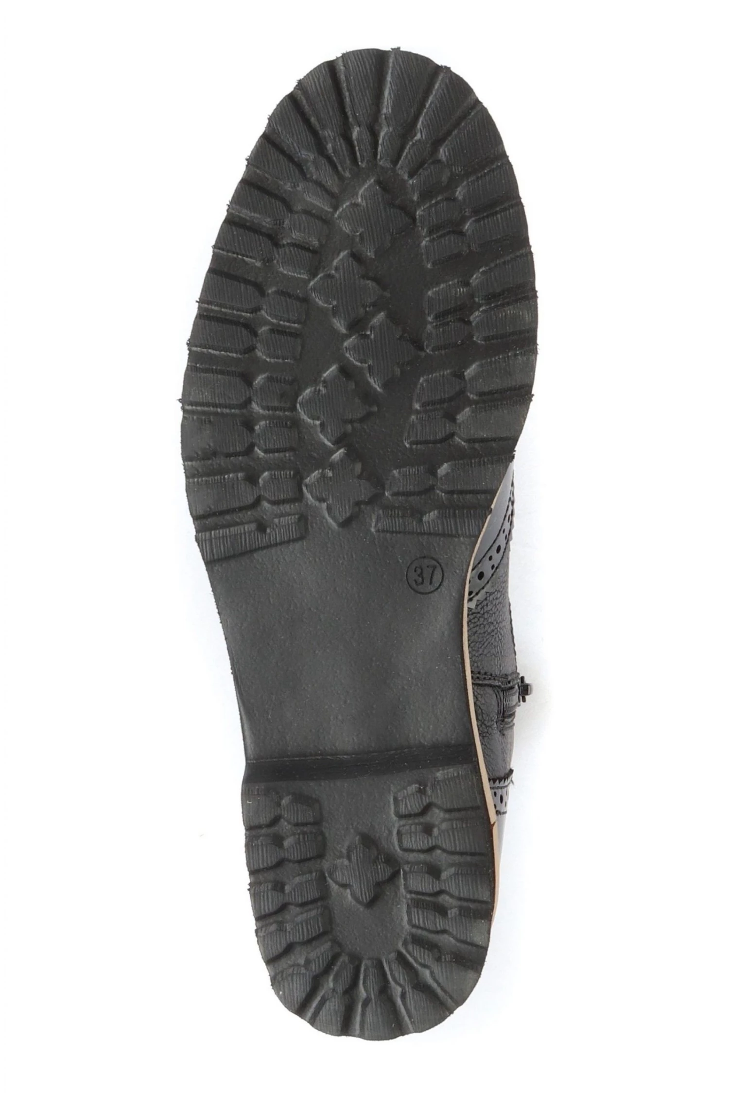 Pavers Black Ladies Brogue Chelsea Boots 4 Pavers Black Ladies Brogue Chelsea Boots - Image 4