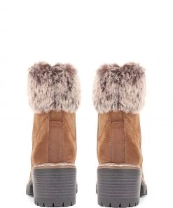 Pavers Tan Brown Faux Fur Ankle Boots -Pavers Sales Shop unnamed file 617 scaled