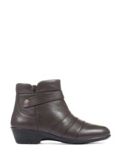 Pavers Brown Leather Ladies Ankle Boots -Pavers Sales Shop unnamed file 626