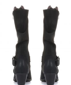 Pavers Black Ladies Lightweight Calf Boots With Buckle -Pavers Sales Shop unnamed file 629 scaled