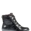 Pavers Ladies Patent Hiker Boots