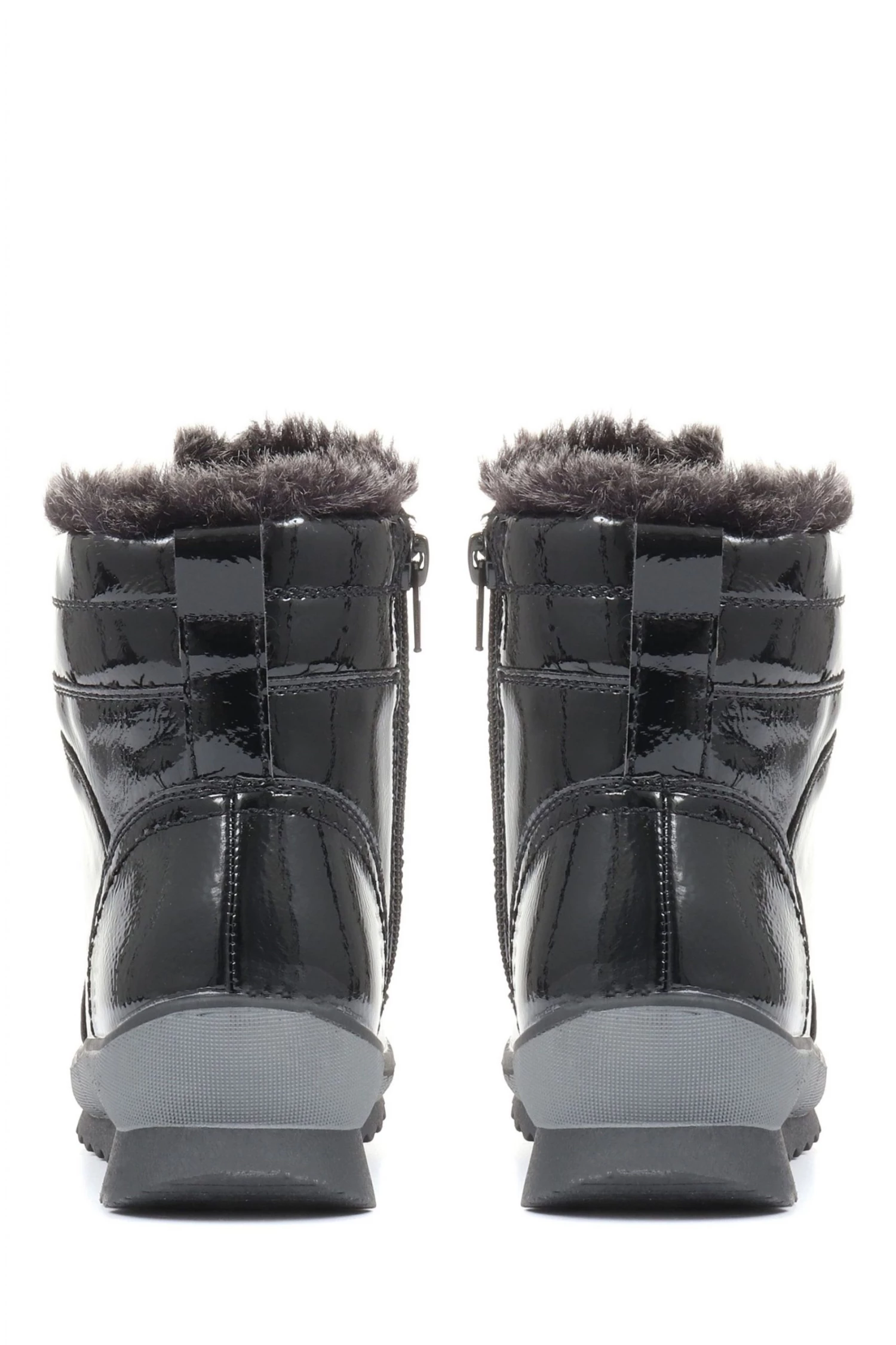 Pavers Ladies Patent Hiker Boots 3 Pavers Ladies Patent Hiker Boots - Image 3