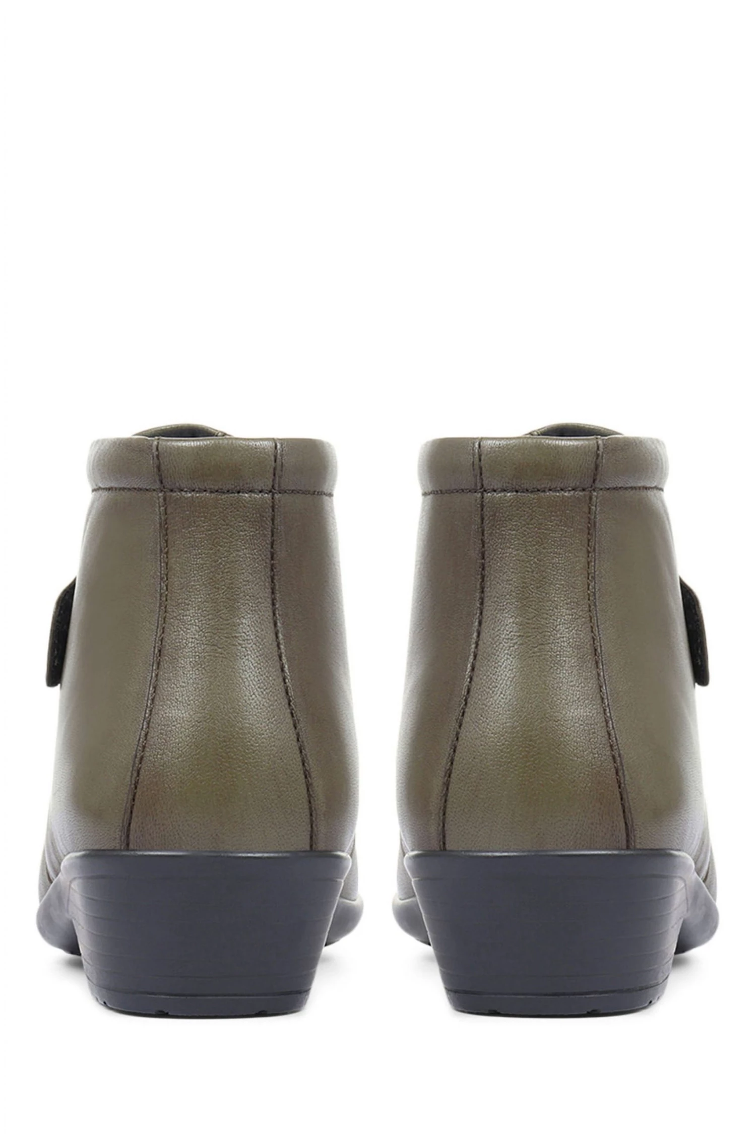 Pavers Green Wide Fit Leather Ladies Ankle Boots 3 Pavers Green Wide Fit Leather Ladies Ankle Boots - Image 3