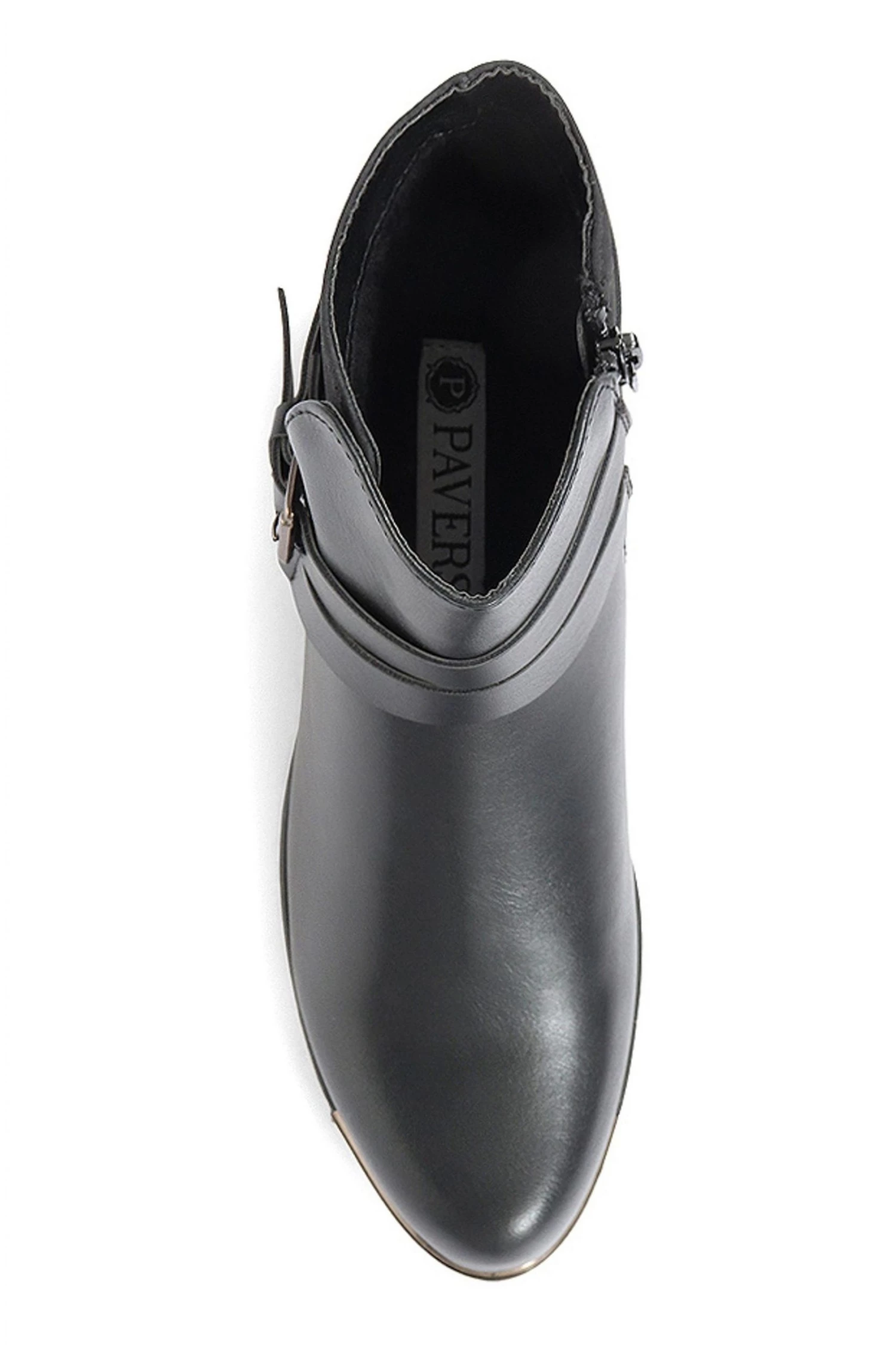 Pavers Ladies Black Flat Ankle Boots 4 Pavers Ladies Black Flat Ankle Boots - Image 4