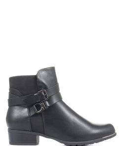 Pavers Ladies Black Flat Ankle Boots 11 Pavers Ladies Black Flat Ankle Boots -Pavers Sales Shop unnamed file 674