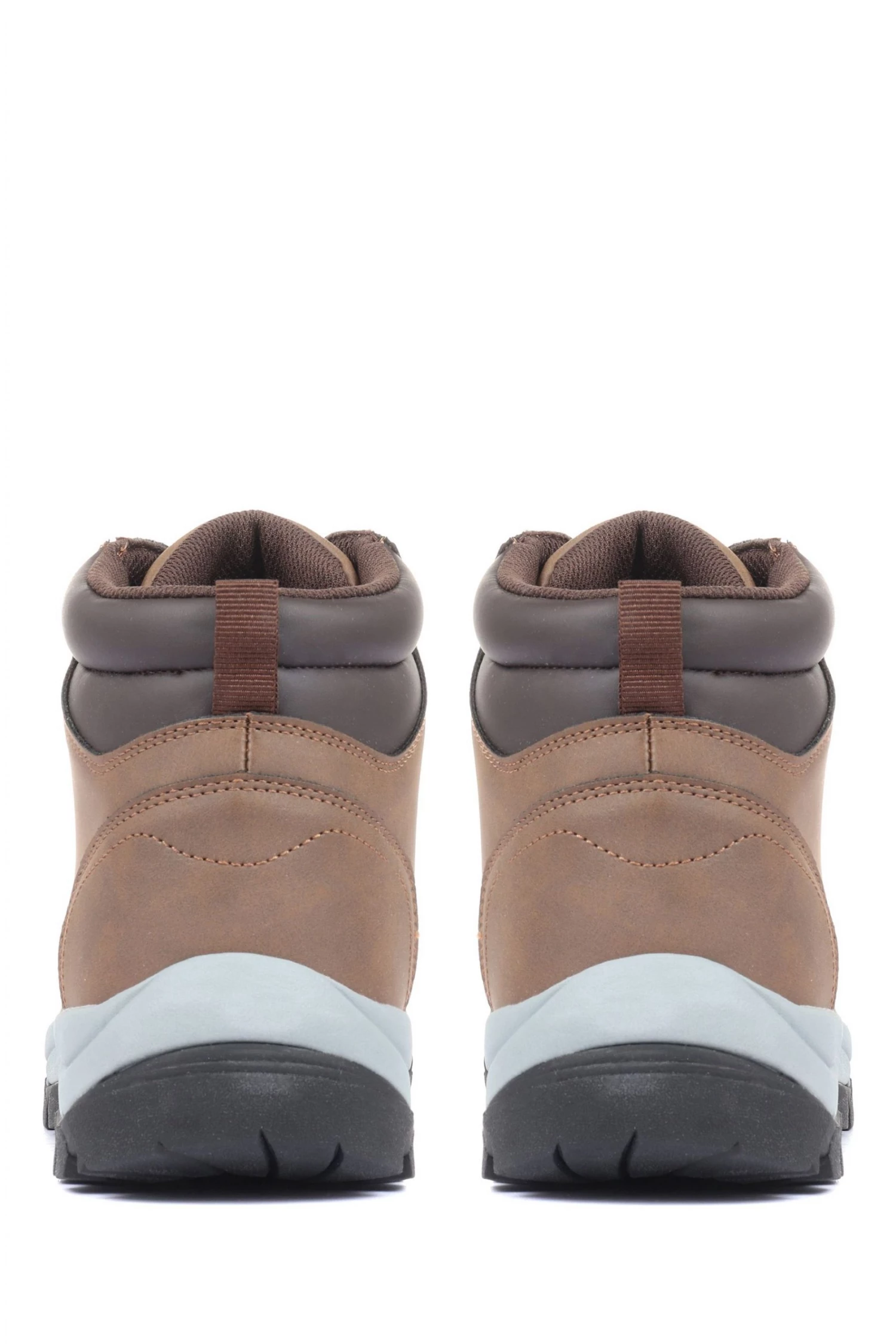 Pavers Mens Brown Wide Fit Lace-Up Walking Boots 3 Pavers Mens Brown Wide Fit Lace-Up Walking Boots - Image 3