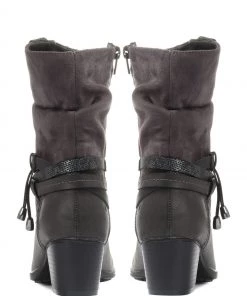 Pavers Ladies Grey Heeled Mid Calf Boots -Pavers Sales Shop unnamed file 737 scaled