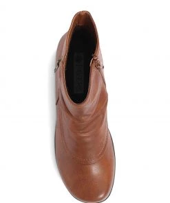 Pavers Womens Tan Cream Zip-Up Ankle Boots -Pavers Sales Shop unnamed file 75 scaled