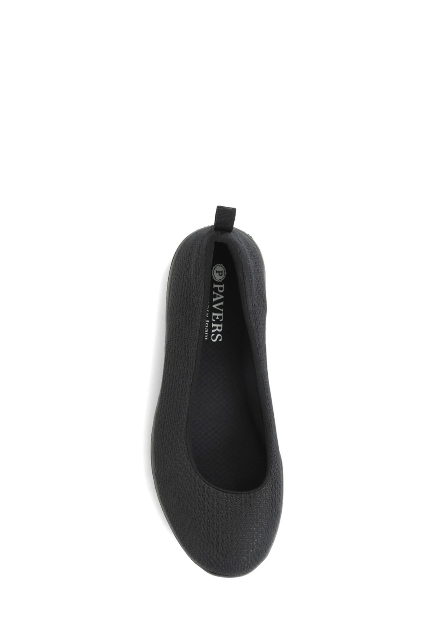 Pavers Black Wide Fit Slip-On Trainers 3 Pavers Black Wide Fit Slip-On Trainers - Image 3