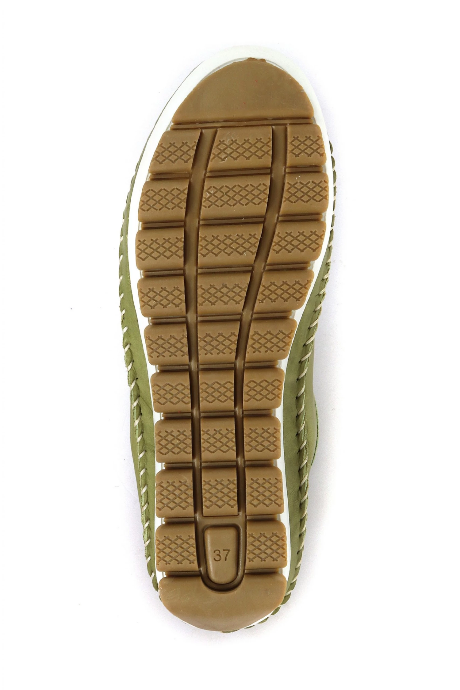 Pavers Green Ladies Leather Lace-Up Trainers 5 Pavers Green Ladies Leather Lace-Up Trainers - Image 5