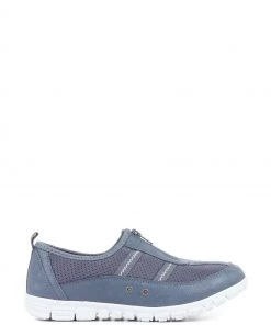 Pavers Blue Lightweight Slip-On Trainers