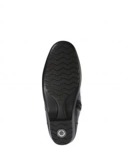 Pavers Black Ruched Ladies Leather Wide Fit Ankle Boots -Pavers Sales Shop unnamed file 82 scaled