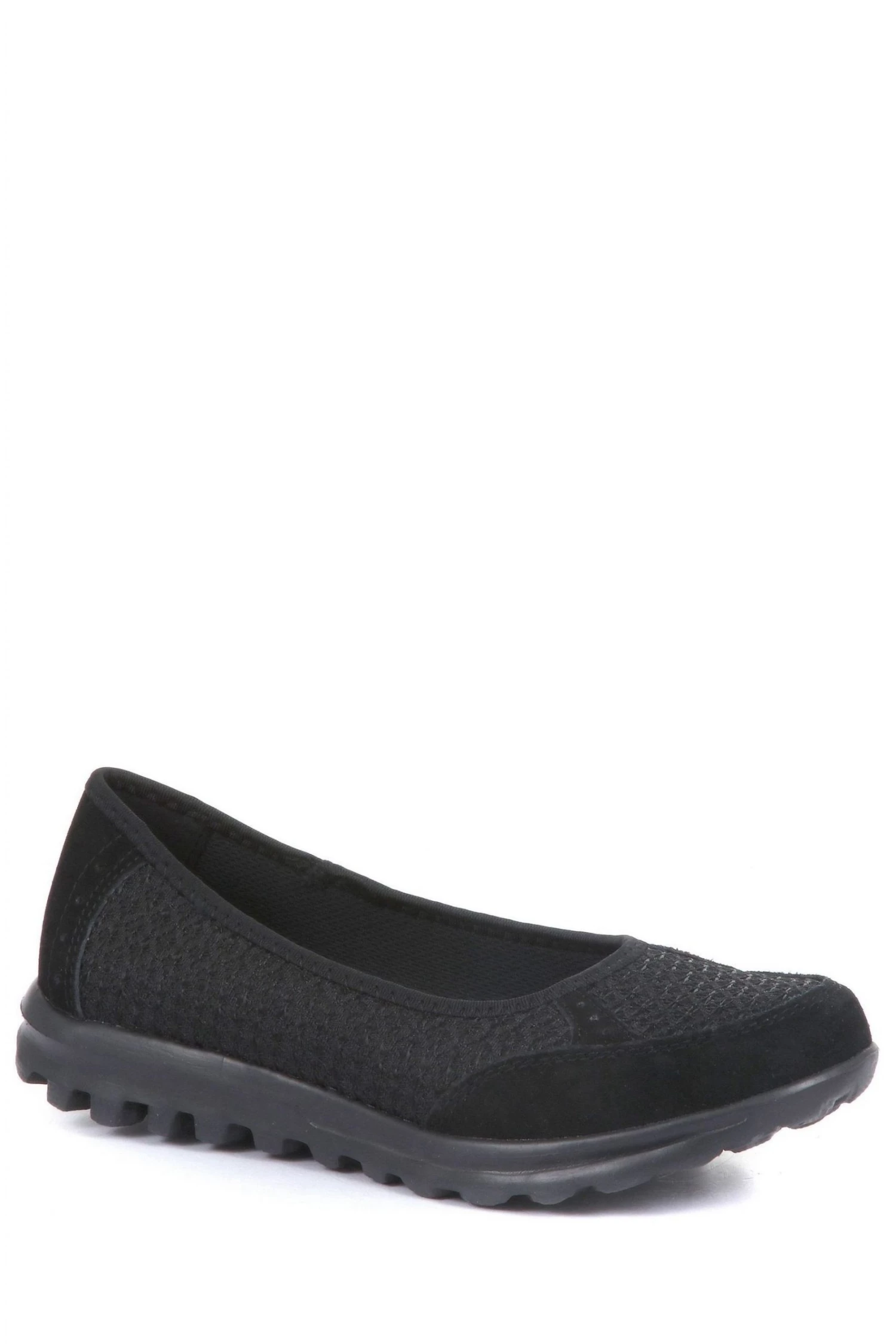 Pavers Black Ladies Lightweight Trainer Pumps 2 Pavers Black Ladies Lightweight Trainer Pumps - Image 2