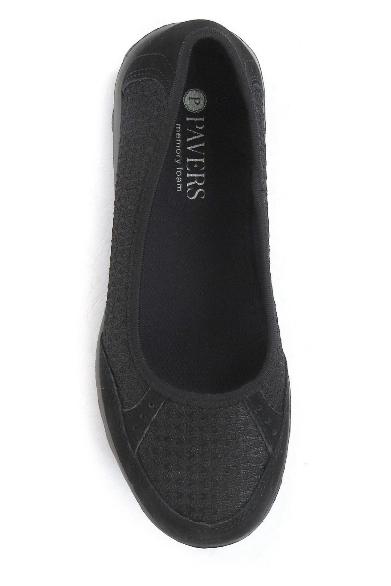 Pavers Black Ladies Lightweight Trainer Pumps 4 Pavers Black Ladies Lightweight Trainer Pumps - Image 4