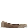 Pavers Natural Taupe Ladies Lightweight Trainer Pumps