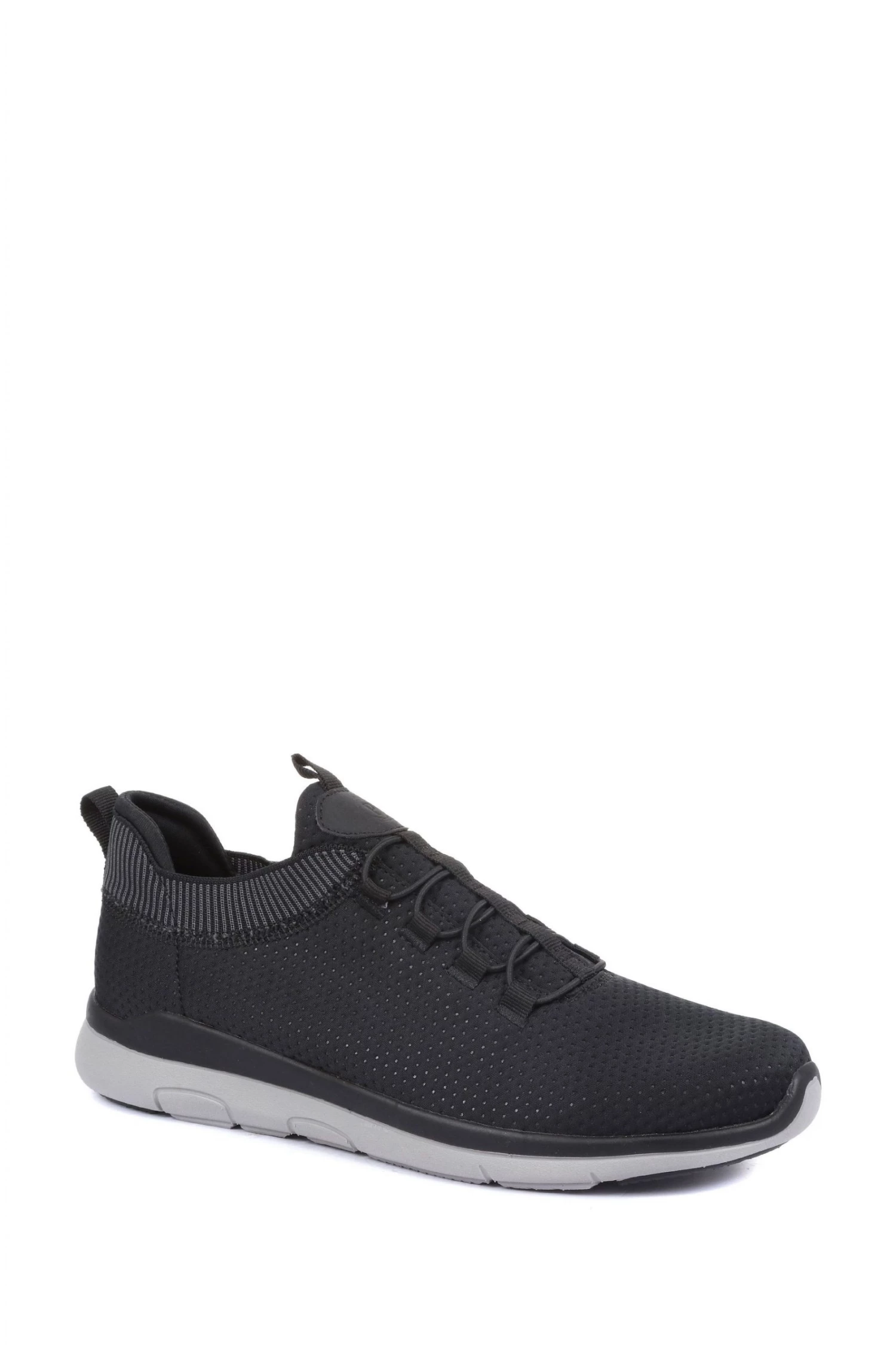 Pavers Black Lightweight Slip-On Trainers 2 Pavers Black Lightweight Slip-On Trainers - Image 2