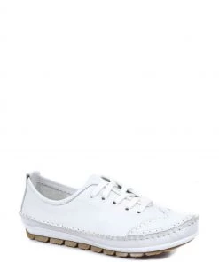 Pavers White Wide Fit Leather Lace-Up Trainers -Pavers Sales Shop unnamed file 902 scaled