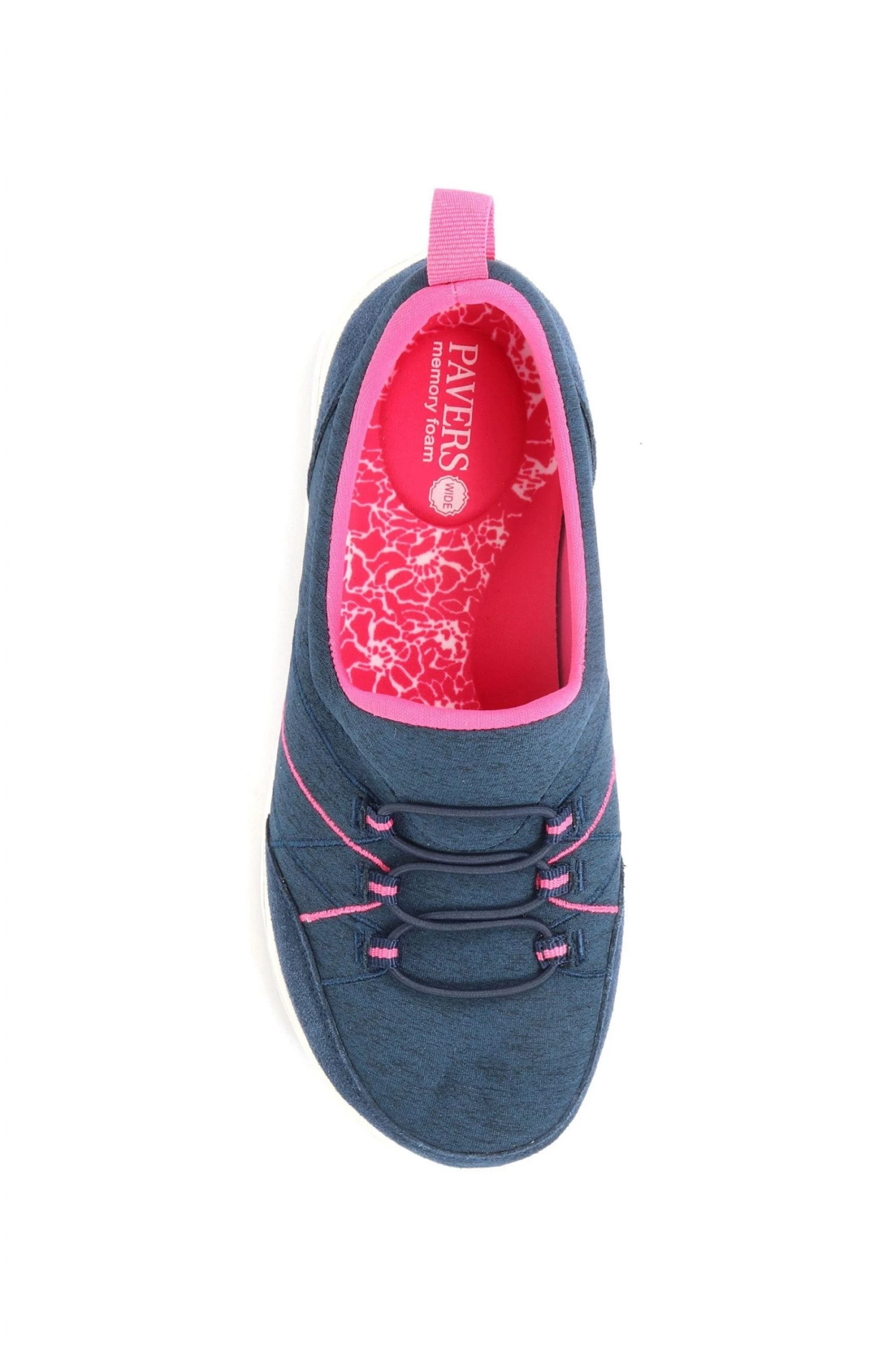 Pavers Blue Wide Fit Bungee Trainers 3 Pavers Blue Wide Fit Bungee Trainers - Image 3