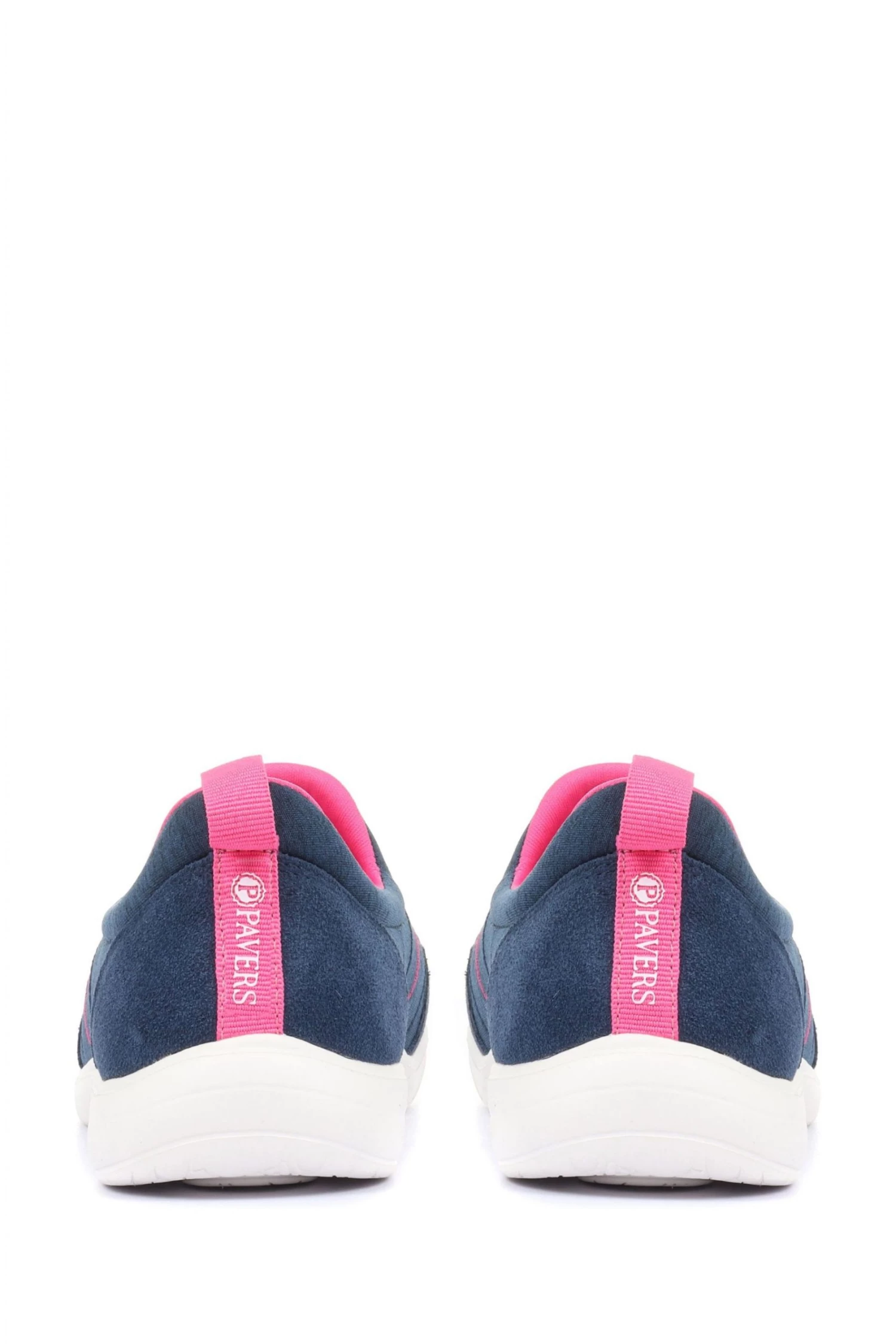 Pavers Blue Wide Fit Bungee Trainers 5 Pavers Blue Wide Fit Bungee Trainers - Image 5