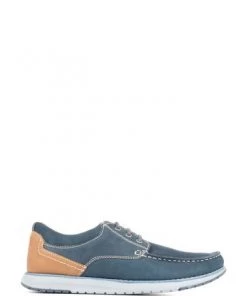 Pavers Blue Leather Casual Boat Shoes -Pavers Sales Shop unnamed file 988