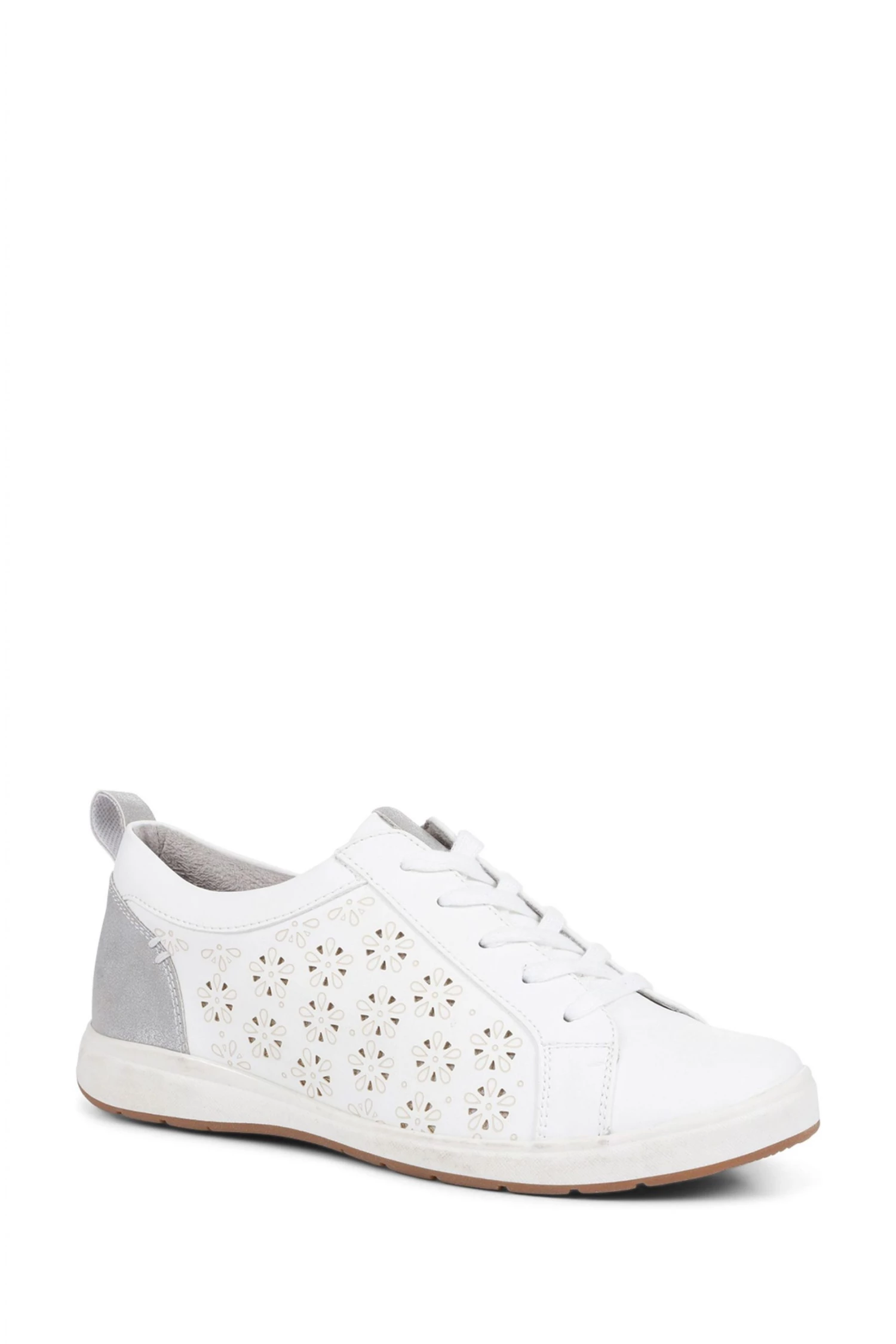 Pavers White Lightweight Lace-Up Trainers 2 Pavers White Lightweight Lace-Up Trainers - Image 2