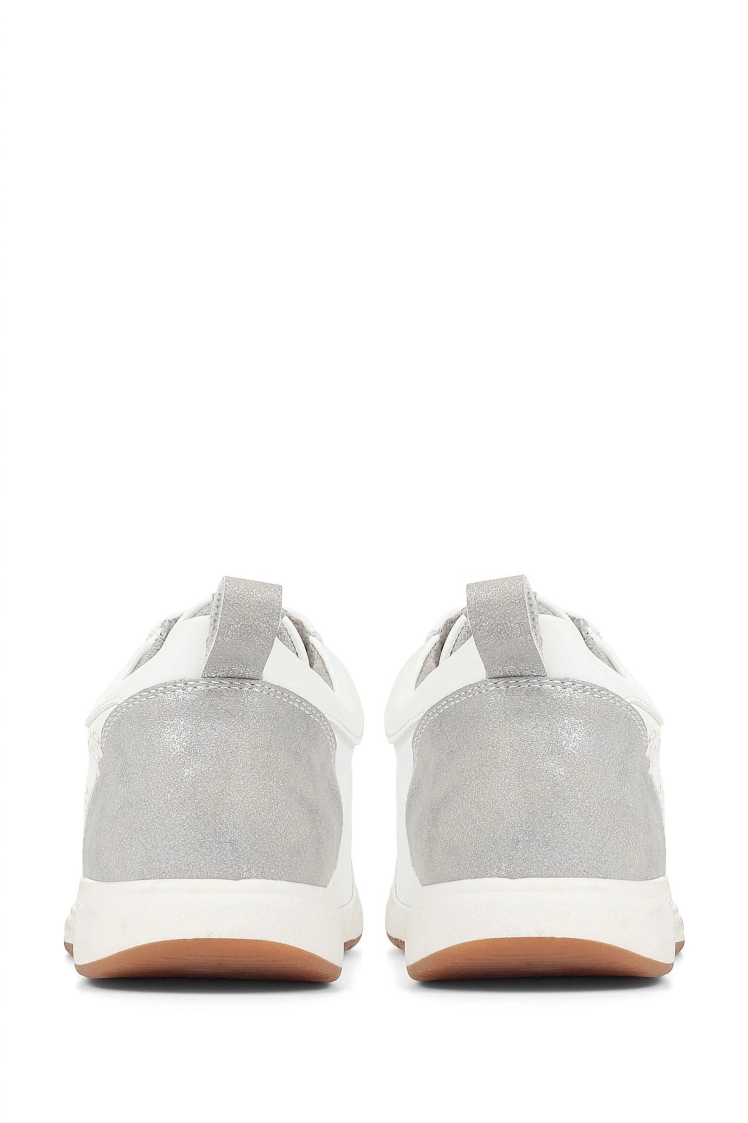 Pavers White Lightweight Lace-Up Trainers 3 Pavers White Lightweight Lace-Up Trainers - Image 3