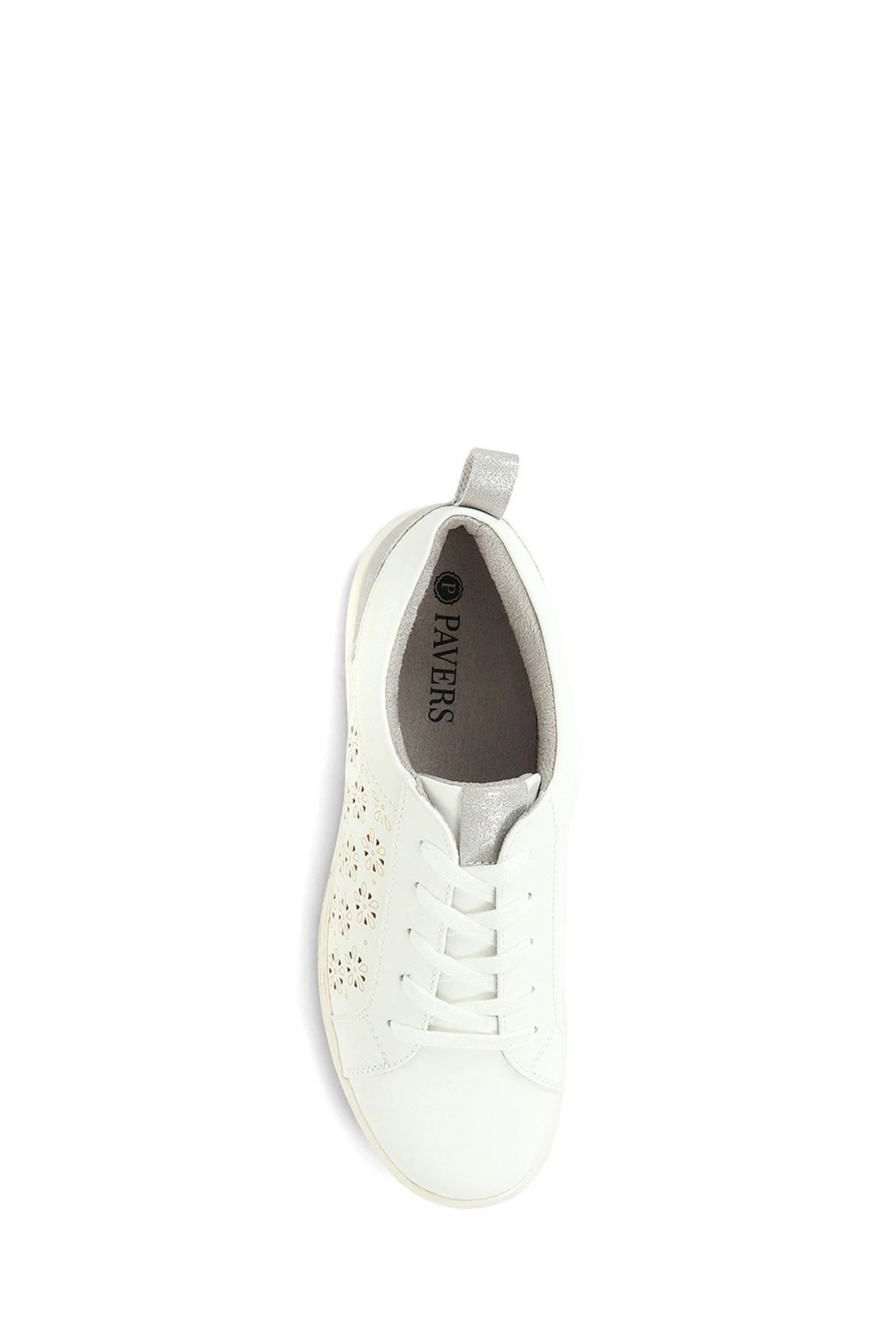 Pavers White Lightweight Lace-Up Trainers 4 Pavers White Lightweight Lace-Up Trainers - Image 4